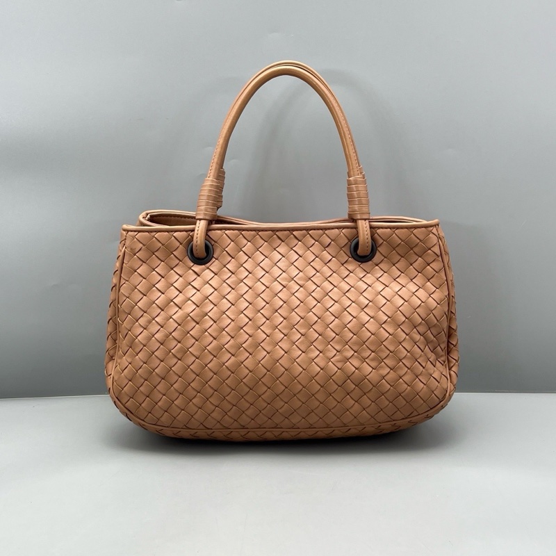 BV葆蝶家編織款托特包三文魚色 手提包 /29*18*13cm-0