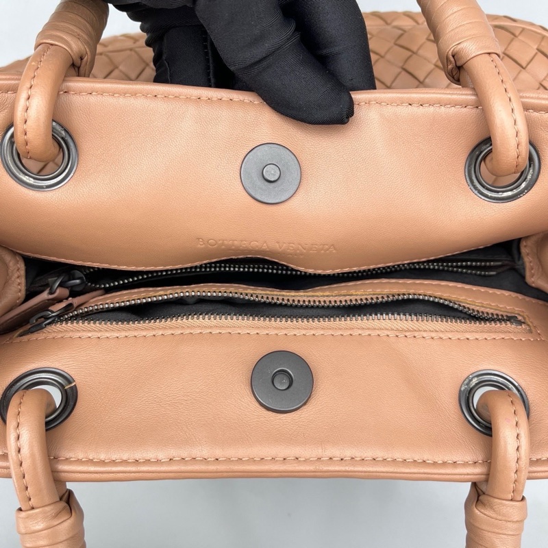 BV葆蝶家編織款托特包三文魚色 手提包 /29*18*13cm-5