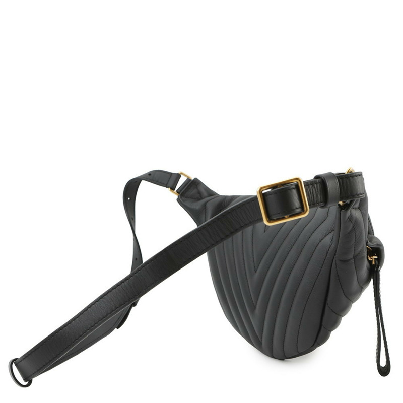 Louis Vuitton New Wave 小牛皮腰包 M53750 黑色腰包-1