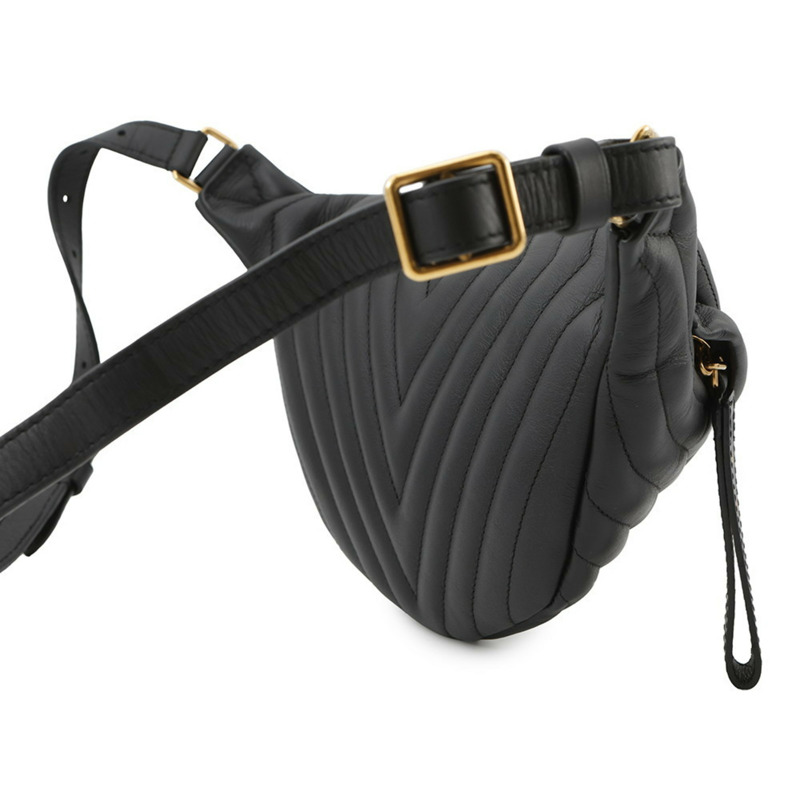 Louis Vuitton New Wave 小牛皮腰包 M53750 黑色腰包-2