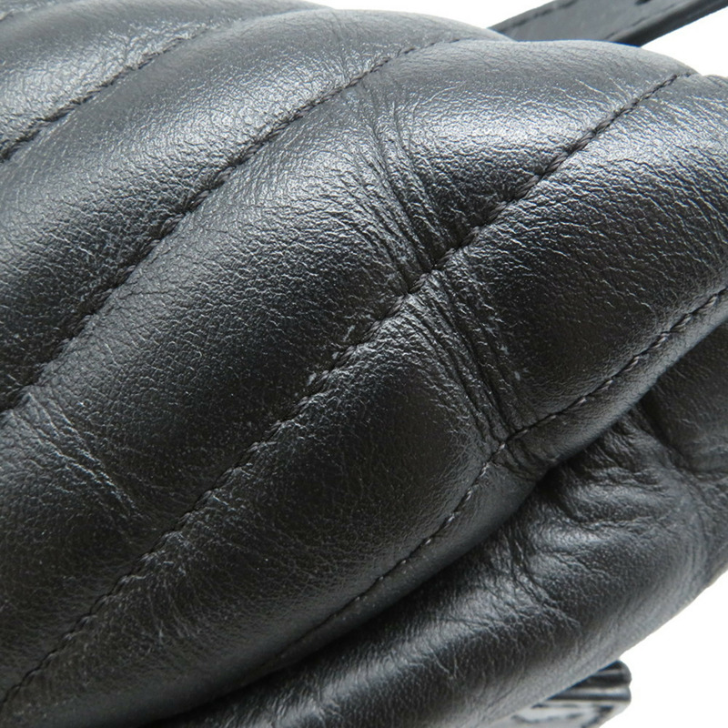 Louis Vuitton New Wave 小牛皮腰包 M53750 黑色腰包-7