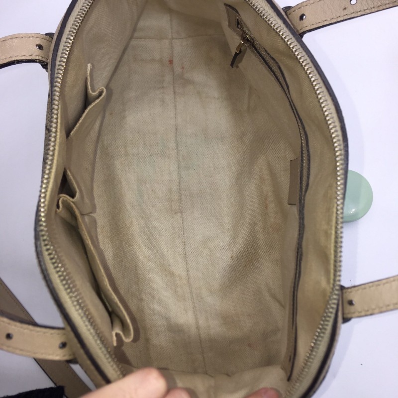 GUCCI古馳 老花拼皮手提包 肩背包 斜背包-3