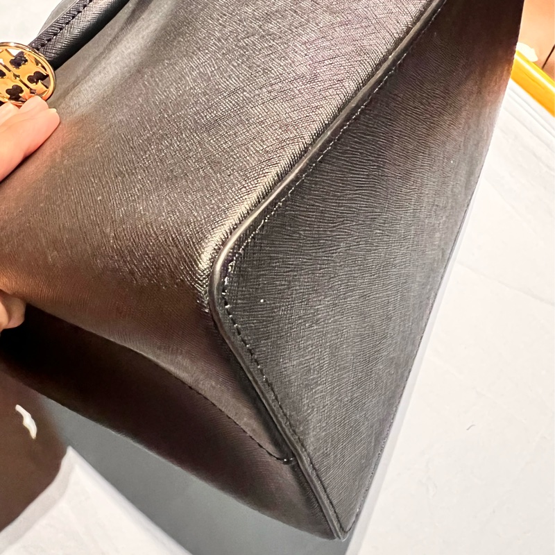 TORY BURCH Robinson 簡約皮革 女款小號手提單肩托特包-8