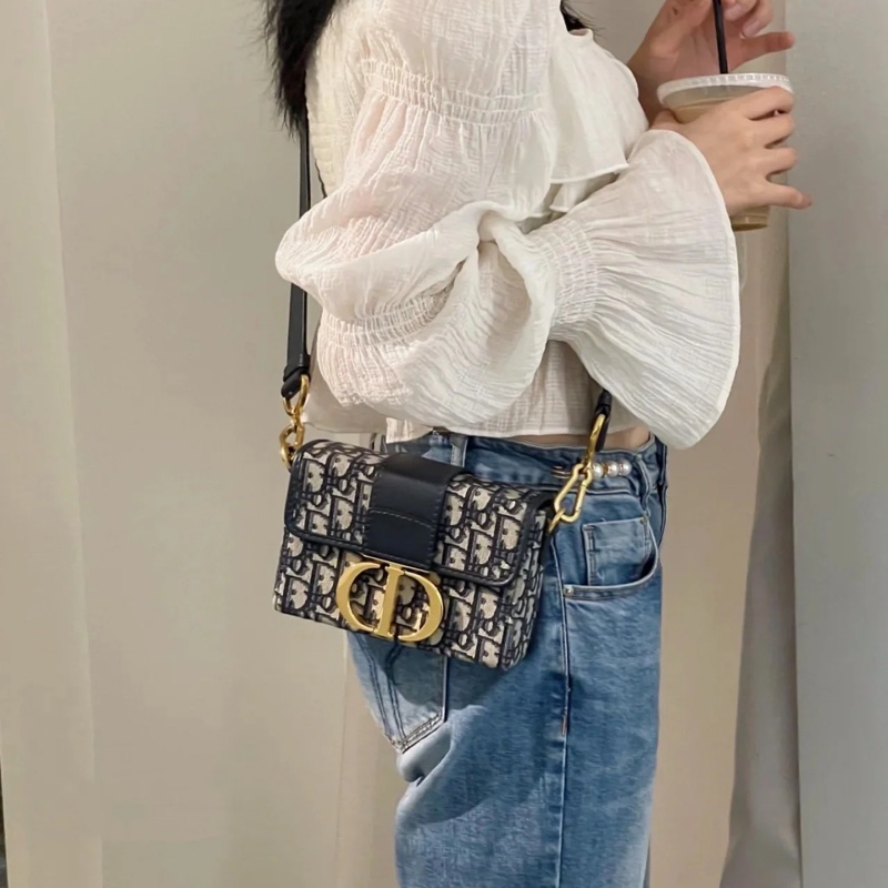 「JL精品代購」98新 Dior 蒙田小盒子-1