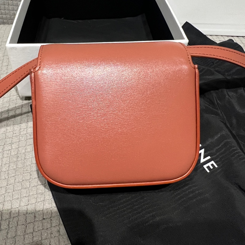 全網最後一顆💗Celine Mini Triomphe凱旋門 小廢包 焦糖色-3