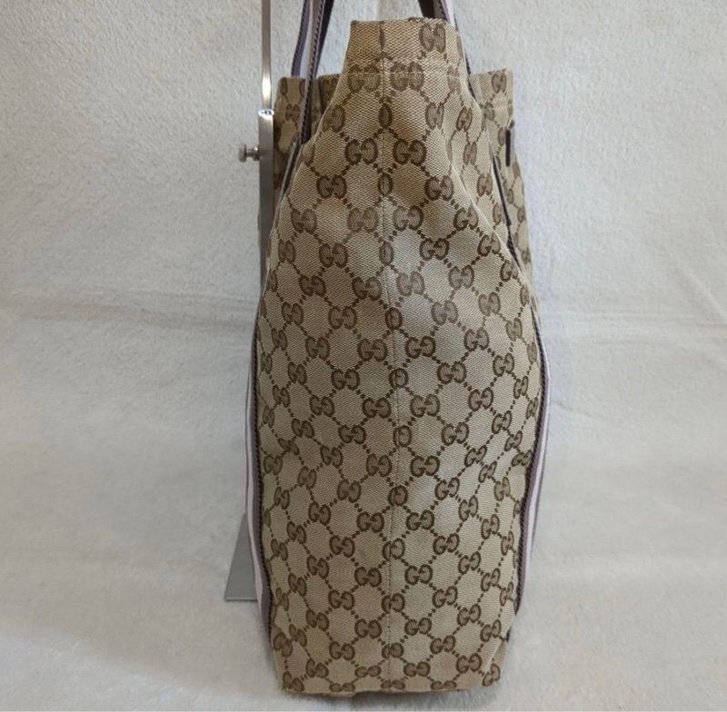 正品 GUCCI 古馳 手提包 托特包 稀有色 購物包 A4 可 小資精選-5