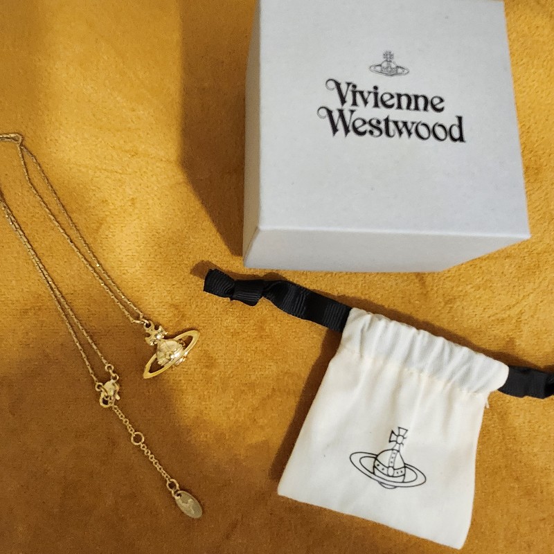 Vivienne westwood 金色項鍊-0