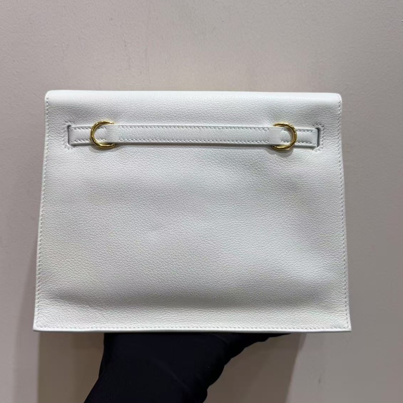 Hermès 愛馬仕 Kelly Danse 白色金扣 B刻-2