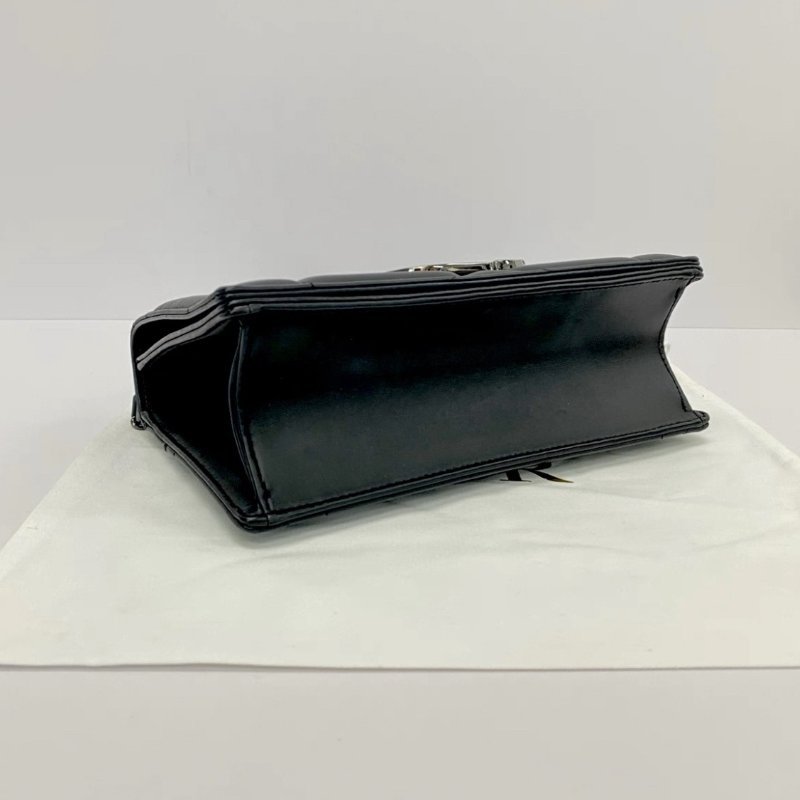 DIOR 全皮黑色銀扣蒙田30手提肩背斜背包 25*15*8 98新配件盒子塵袋購證-6