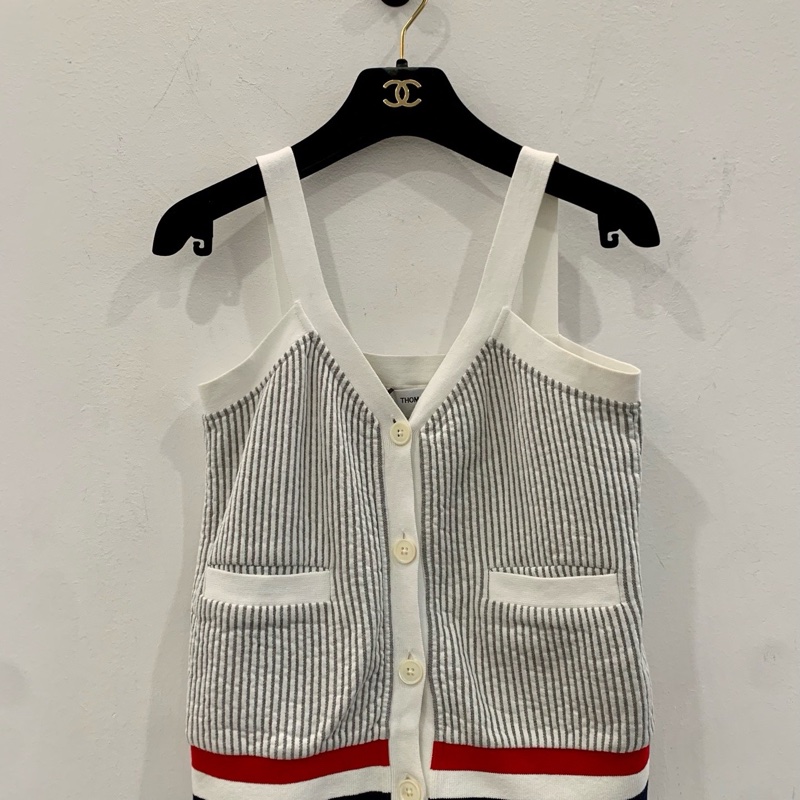 ❤️ THOM BROWNE 時尚吊帶背心-0