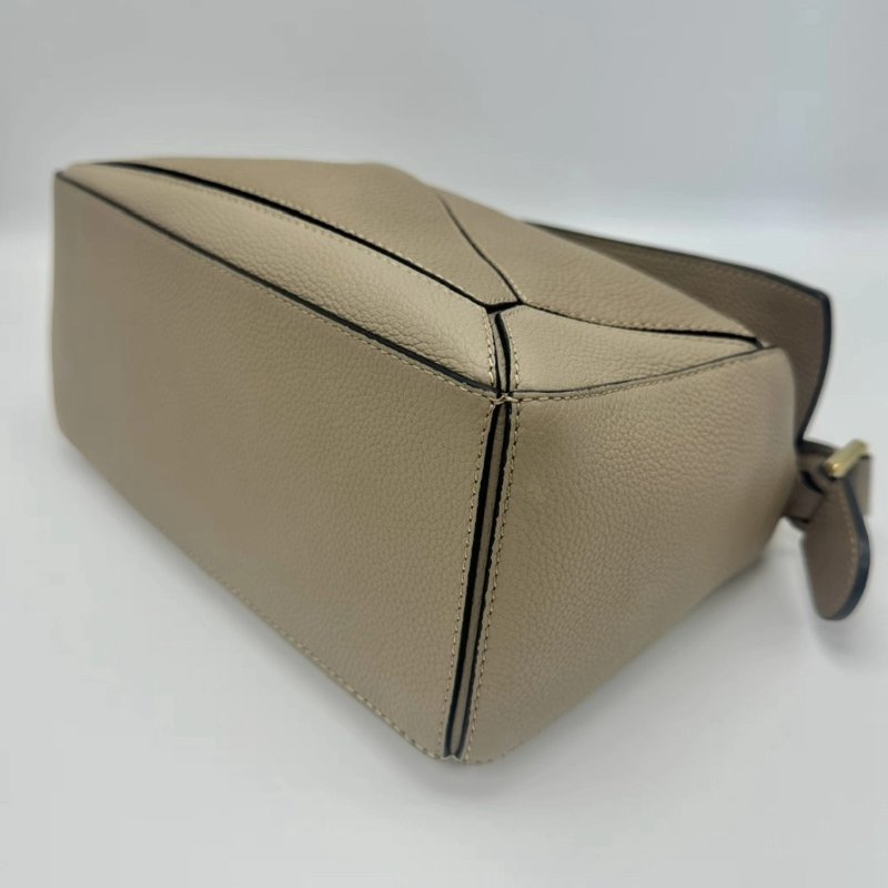 LOEWE 沙色小號拼圖手提肩背斜背包 25*15*10 99新配件塵袋購證-2