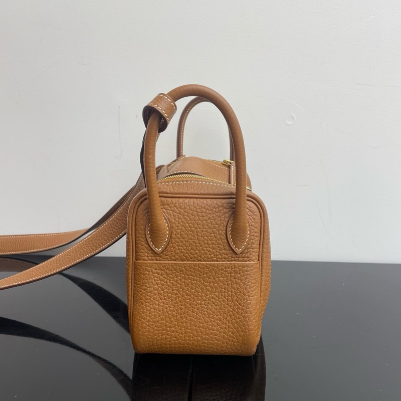 🌈Hermes🧡Mini Lindy一代🧡金棕金扣🌟98.5新🌈TC皮🌟-2