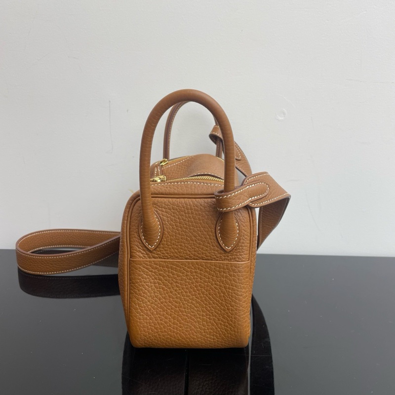 🌈Hermes🧡Mini Lindy一代🧡金棕金扣🌟98.5新🌈TC皮🌟-3