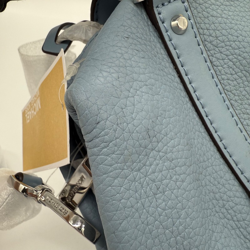 【存放未使用♥️】Michael Kors 寶寶藍 皮革 手提包 斜背包-10