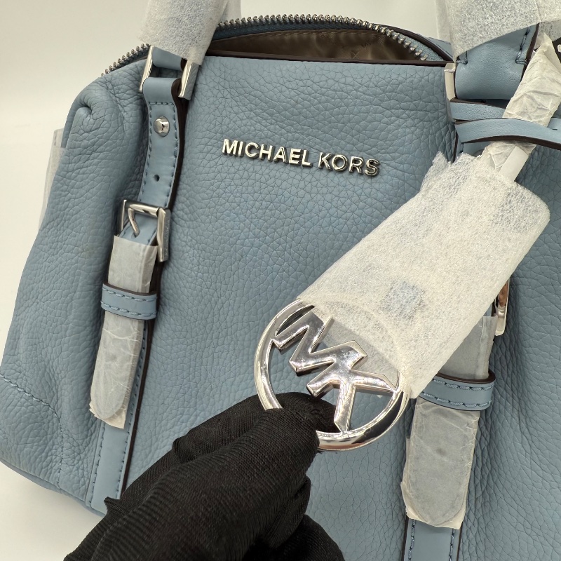【存放未使用♥️】Michael Kors 寶寶藍 皮革 手提包 斜背包-13