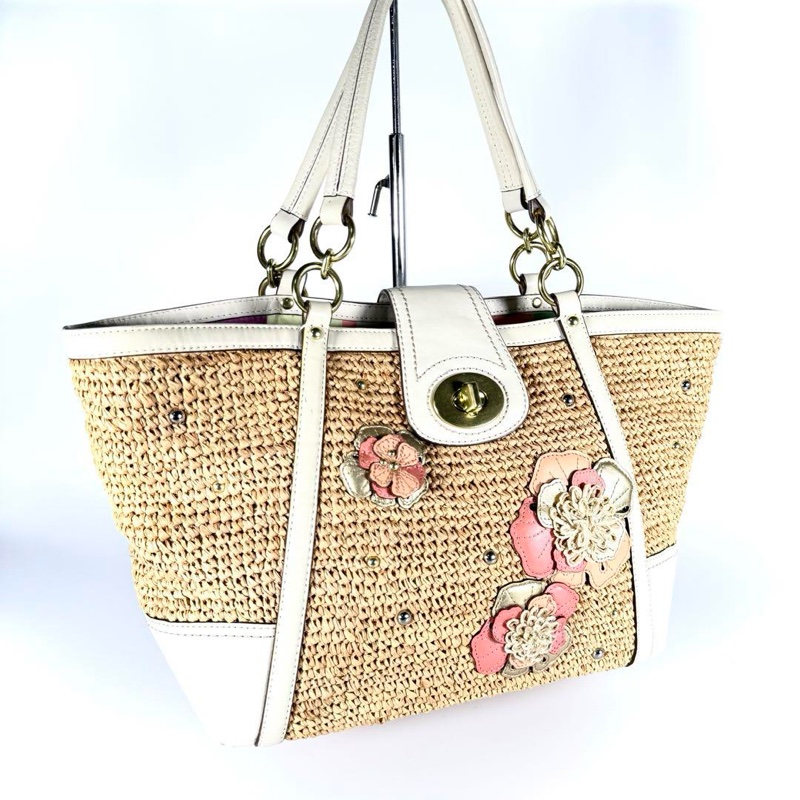 Coach 夏季海灘🏖️渡假風編織包-0