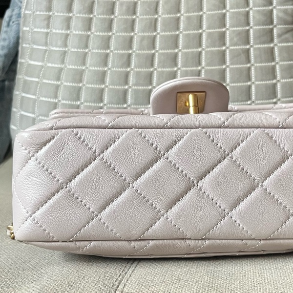 Chanel 22B香芋紫 cf mini金球 斜背包肩背包香奈兒精品斷捨離-8