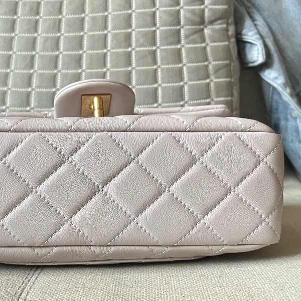 Chanel 22B香芋紫 cf mini金球 斜背包肩背包香奈兒精品斷捨離-9