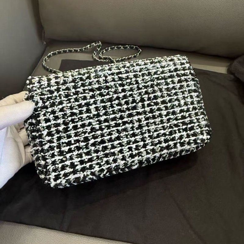 ✨Chanel 25C CF 大mini 亮片小號14x22x7 全新 配件塵袋-7
