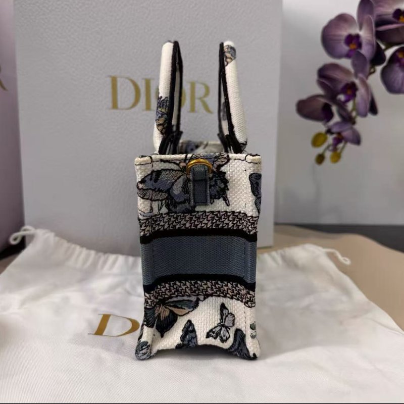 ✨dior mini托特蝴蝶肩帶款21.5*13*7.5cm 98新 配件塵袋盒子-6