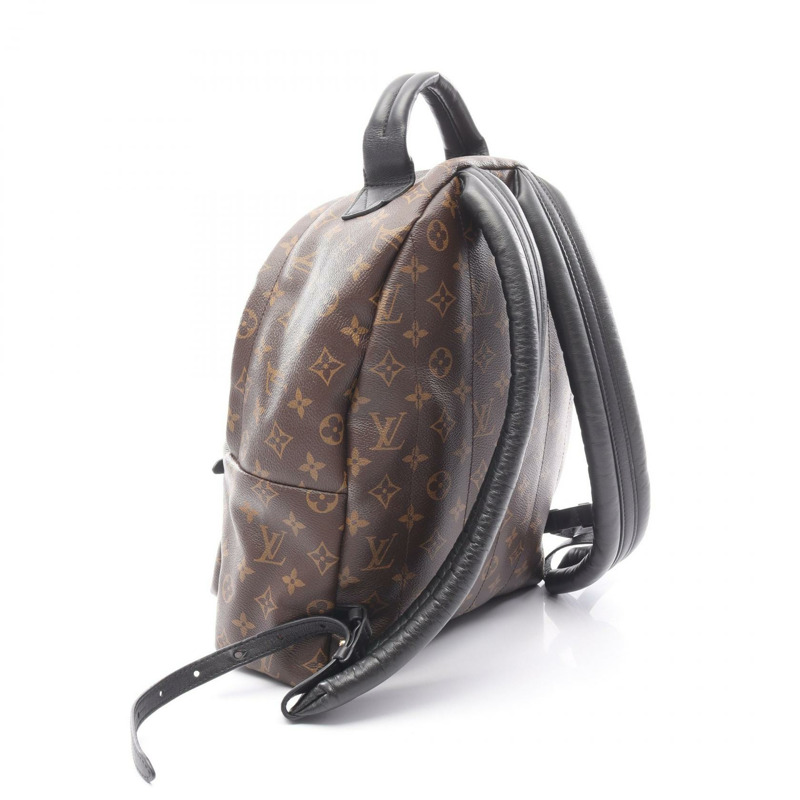 LOUIS VUITTON 棕櫚泉背包 MM M44874 字母帆布 棕色 二手-1