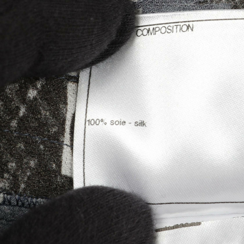 CHANEL COCO Mark Camelia 洋裝 P63200V48706 絲綢 海軍藍 多色 #38 二手女裝-3