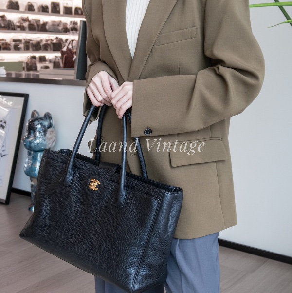 【CHANEL】香奈兒黑金cerf 中號-0