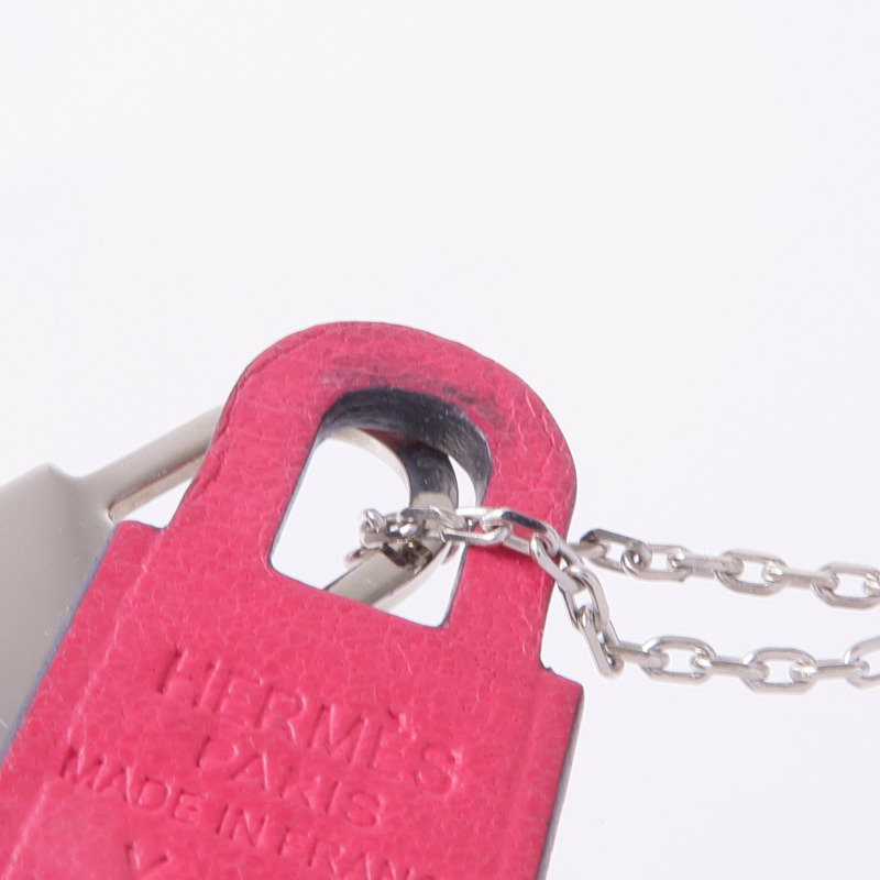 HERMES 金屬/皮革O'Kelly Pendant項鍊-6
