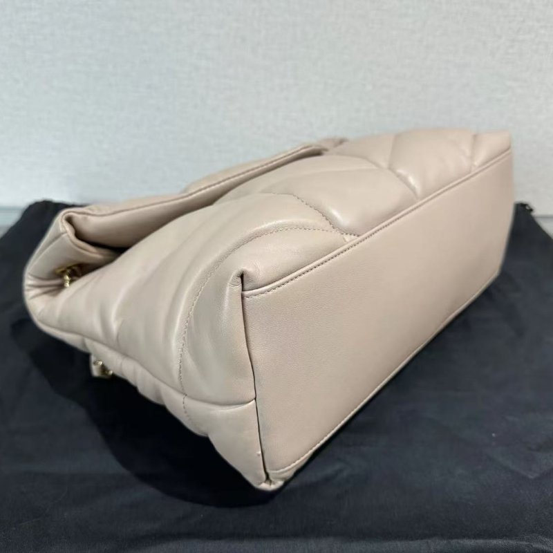 YSL LOULOU系列金扣雲朵泡夫肩背包 32*22*13 98新配件塵袋-2