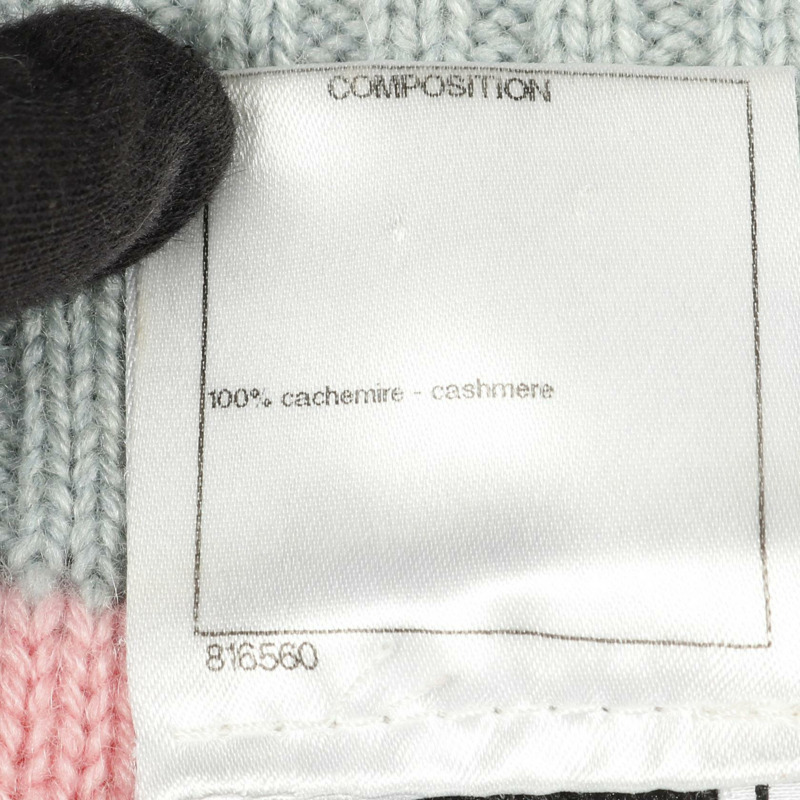 CHANEL 針織毛衣套頭衫 P52066K06714 羊絨藍色多色 #36 二手女款-3