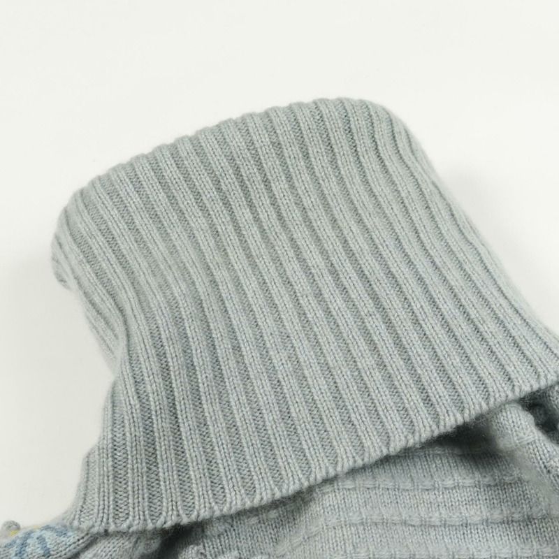 CHANEL 針織毛衣套頭衫 P52066K06714 羊絨藍色多色 #36 二手女款-5