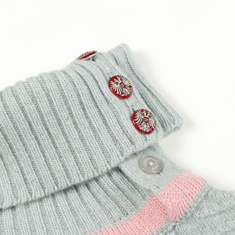 CHANEL 針織毛衣套頭衫 P52066K06714 羊絨藍色多色 #36 二手女款-9