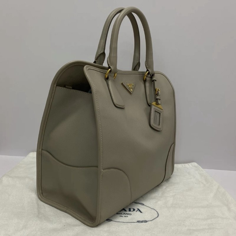 PRADA 中古十字牛皮手提肩背斜背包 32.5*29.5*16 98新配件塵袋保卡-1