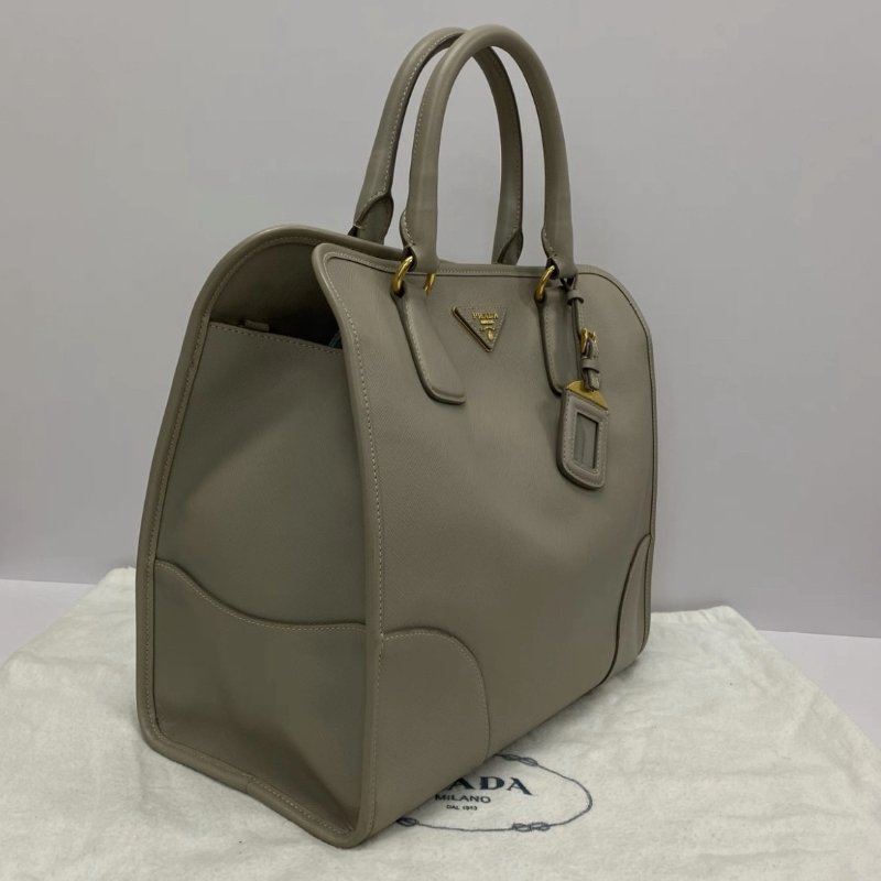 PRADA 中古十字牛皮手提肩背斜背包 32.5*29.5*16 98新配件塵袋保卡-1