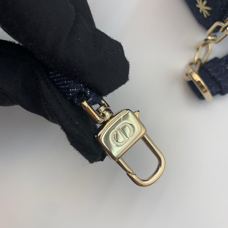 Dior  Micro Joy  Mini lady Dior  橫版 深藍色銀扣 滿印星星刺繡牛仔材質 22編碼 配長短肩帶,可斜孭可手提-7