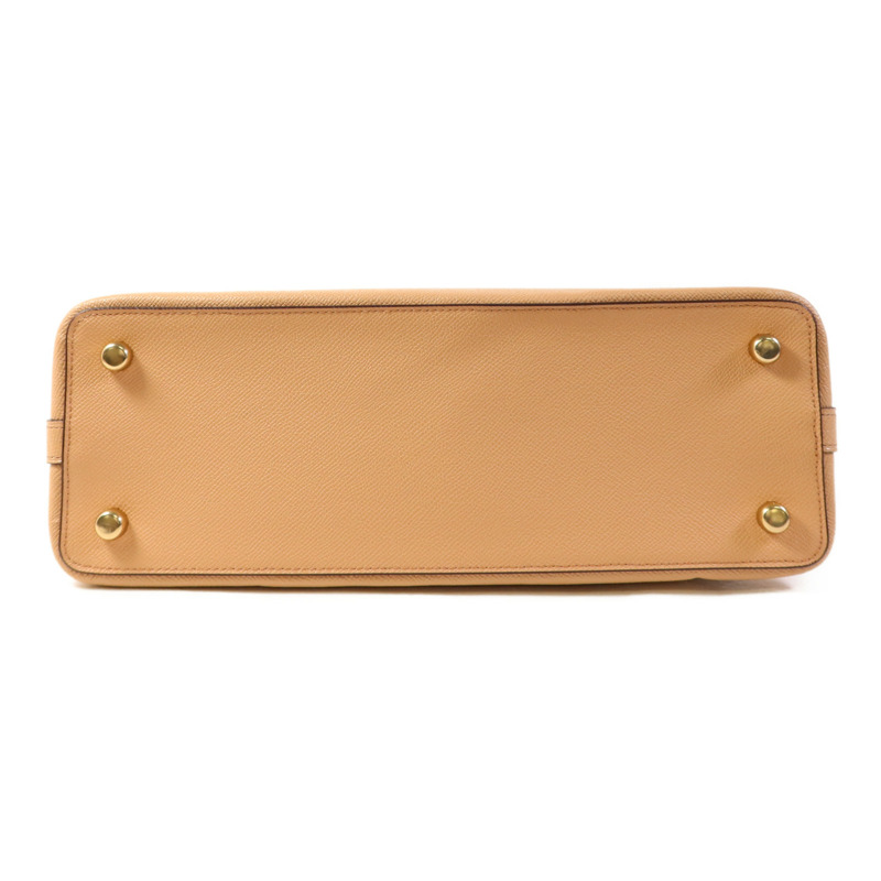 COACH 牛皮皮革2 Way Shoulder Bag金扣手挽肩背兩用袋-3