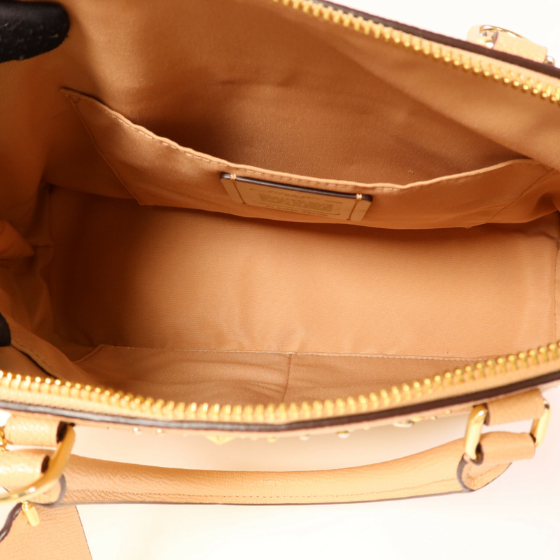 COACH 牛皮皮革2 Way Shoulder Bag金扣手挽肩背兩用袋-5