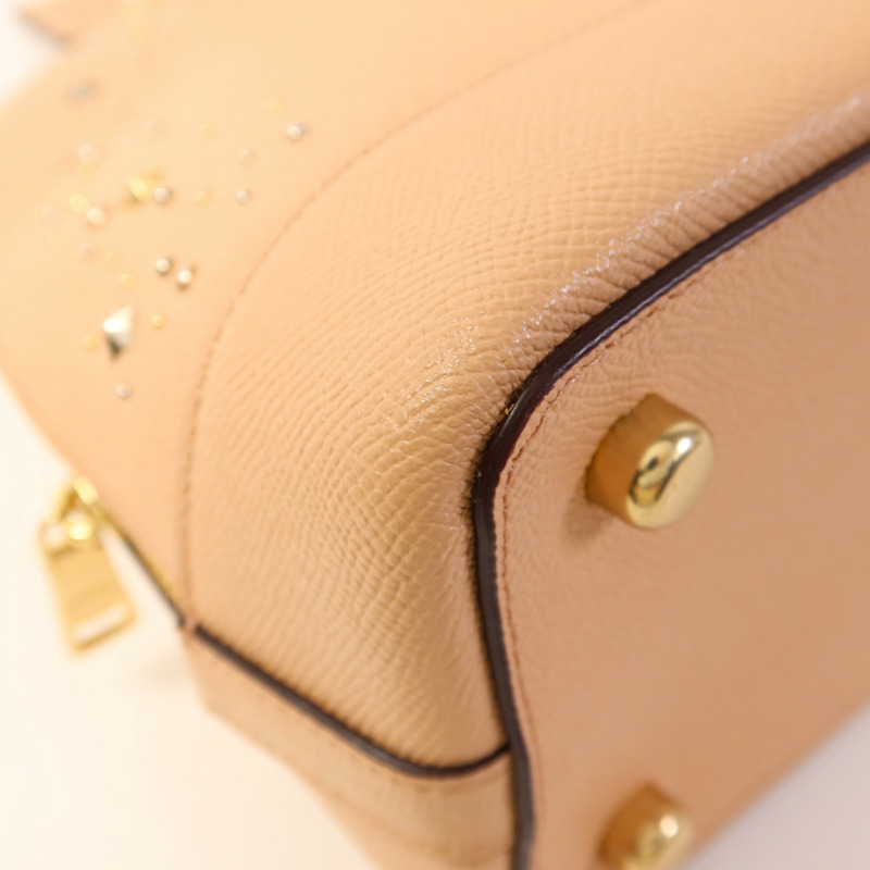 COACH 牛皮皮革2 Way Shoulder Bag金扣手挽肩背兩用袋-11