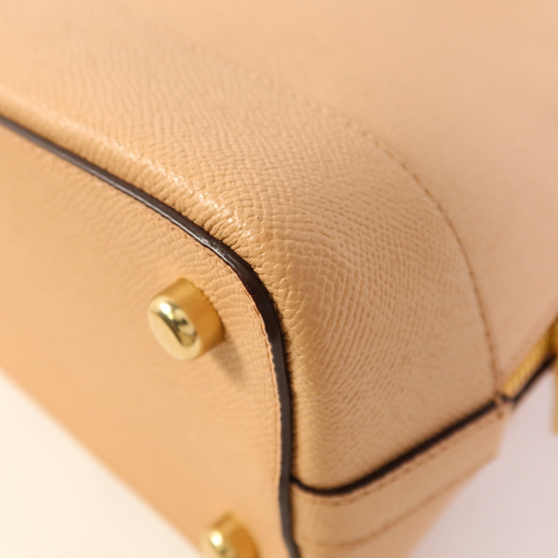 COACH 牛皮皮革2 Way Shoulder Bag金扣手挽肩背兩用袋-12