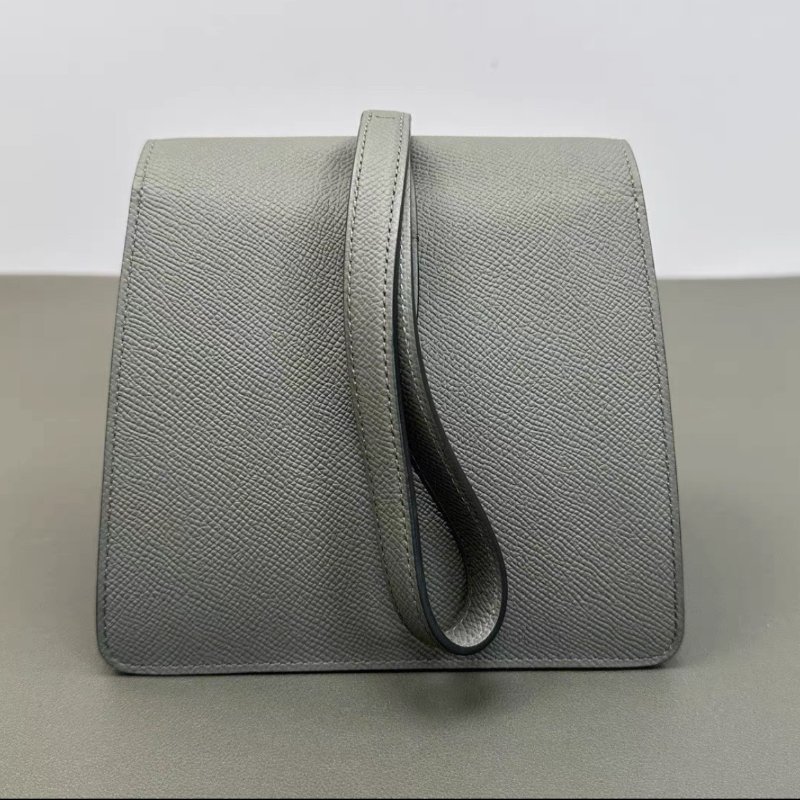 MOYNAT 拼色銀扣手提三角粽子包 17*13*12 98新-5