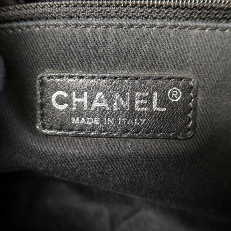 CHANEL 牛皮皮革Chain Shoulder Bag銀扣鏈帶肩背袋-7