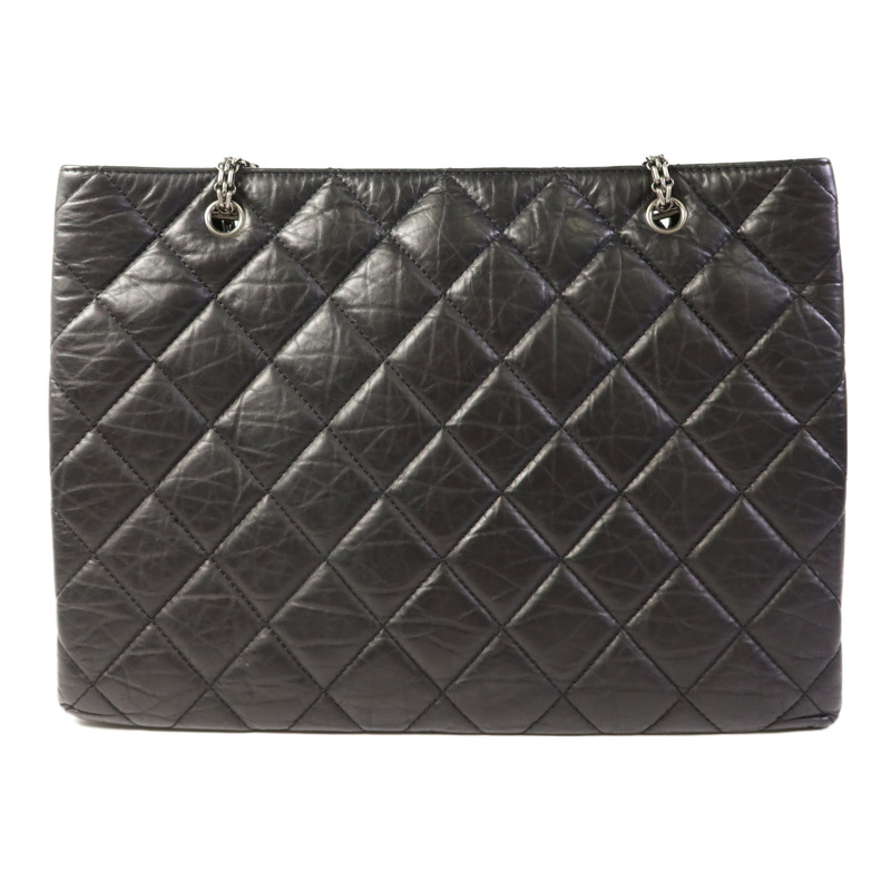 CHANEL 牛皮皮革2.55銀扣手挽袋-1