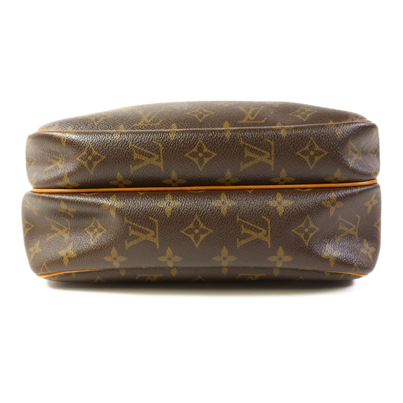 LOUIS VUITTON Monogram Reporter PM金扣肩背袋棕色-3