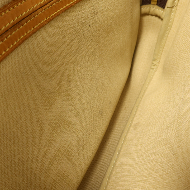 LOUIS VUITTON Monogram Reporter PM金扣肩背袋棕色-15