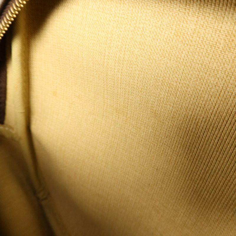 LOUIS VUITTON Monogram Reporter PM金扣肩背袋棕色-17