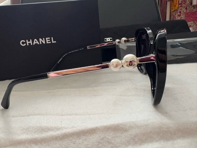 CHANEL香奈兒CH5427H珍珠造型偏光墨鏡-8