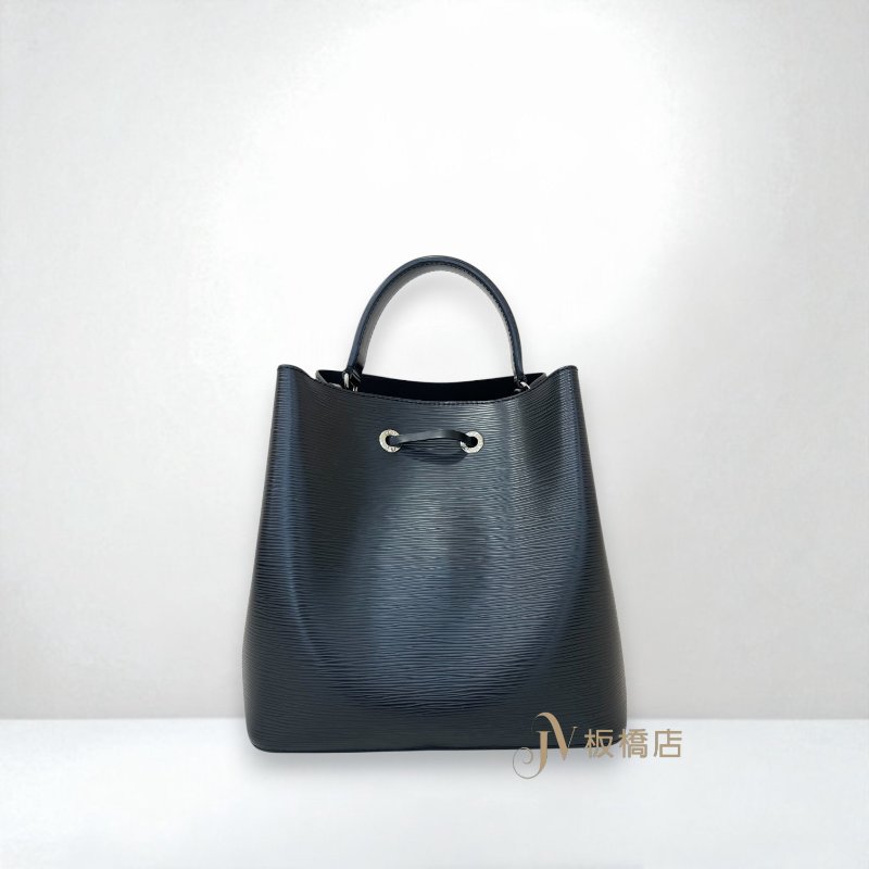 LV包包 NEONOE 黑色EPI水波紋皮革水桶包 M54366-3