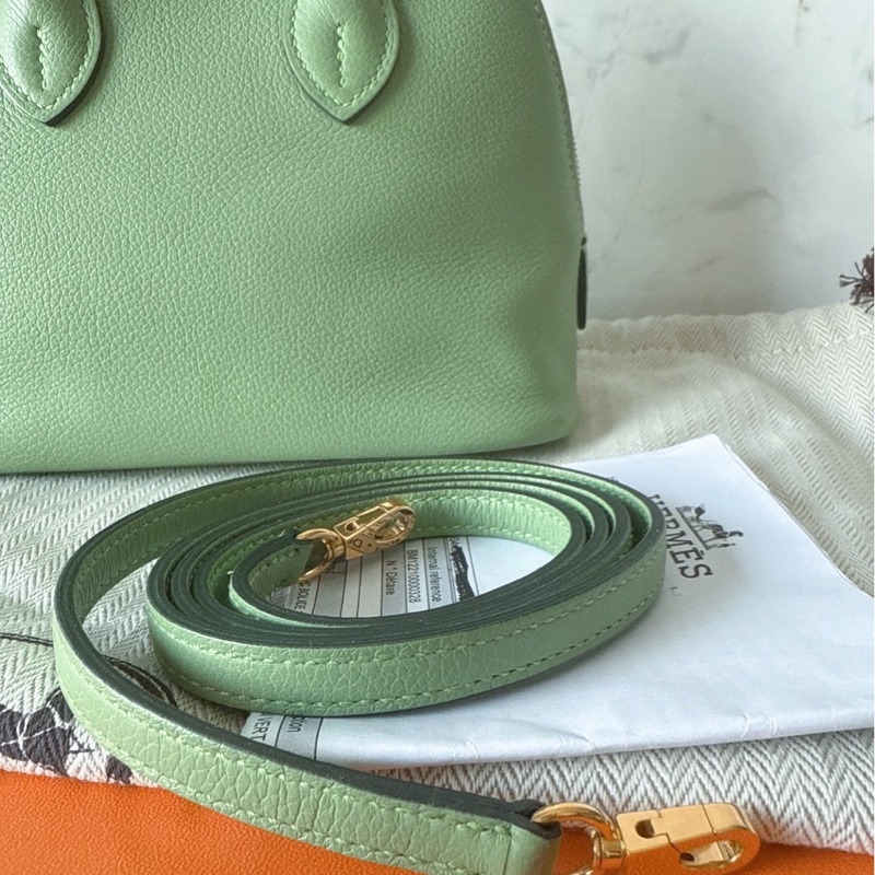 Hermes Mini bolide 牛油果綠-5