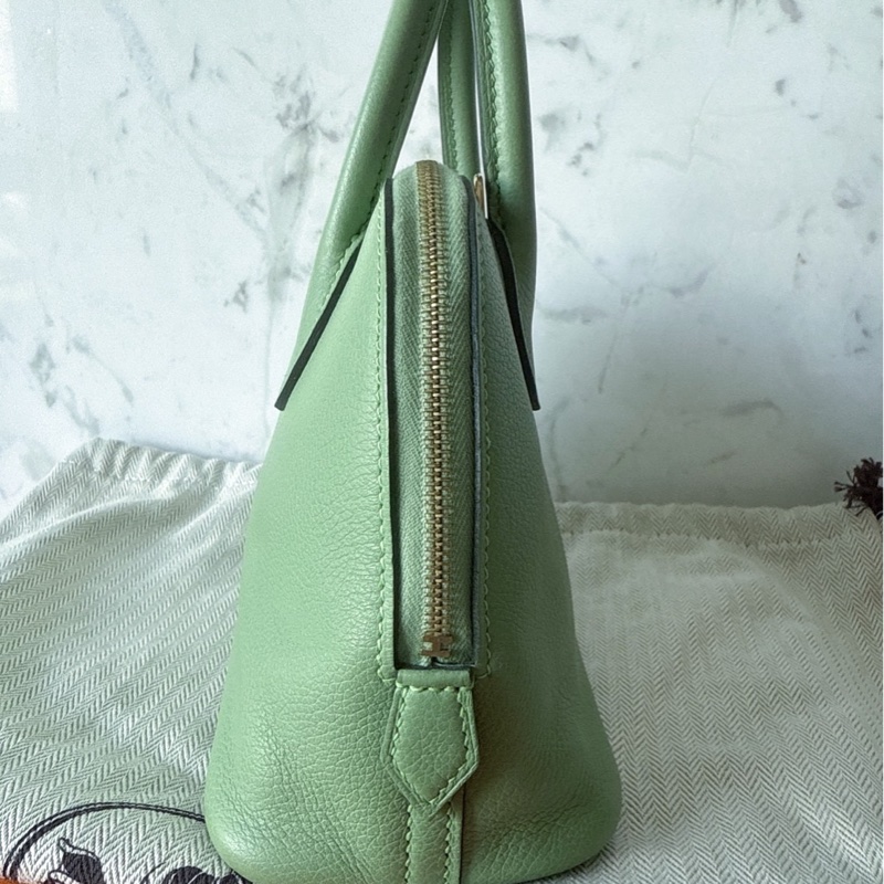 Hermes Mini bolide 牛油果綠-11