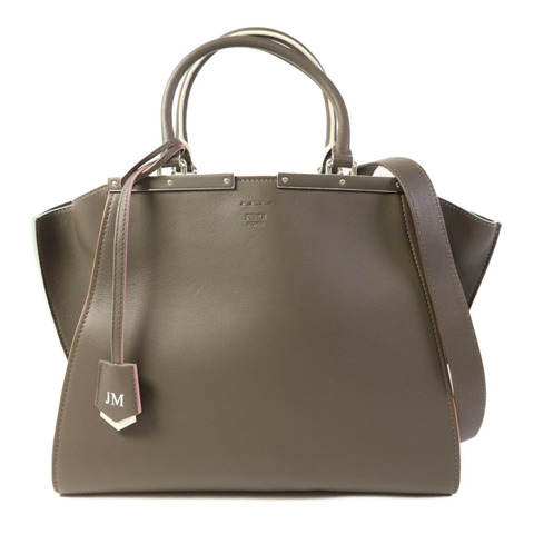 FENDI 牛皮皮革3 Jours銀扣手挽肩背兩用袋